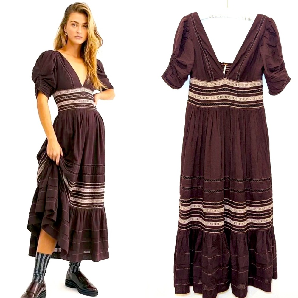 Free People Delicacy Midi Dress